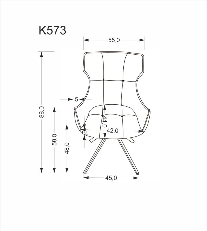 Jídelní židle K573 béžová