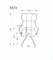Jídelní židle K573 béžová