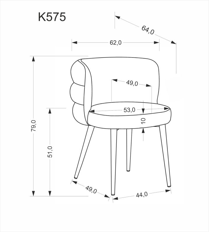 Jídelní židle K575 olivová