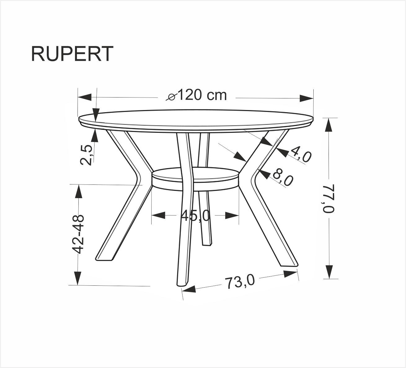 Jídelní stůl RUPERT