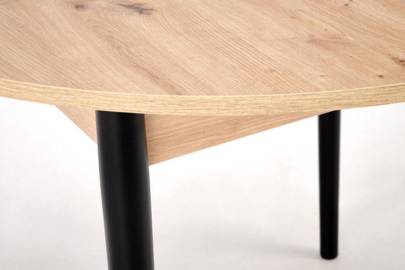 Jídelní stůl PIVOT dub artisan/černá