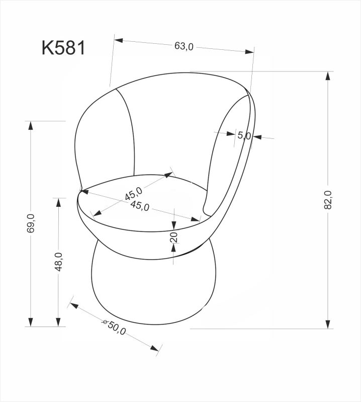 Jídelní židle K581