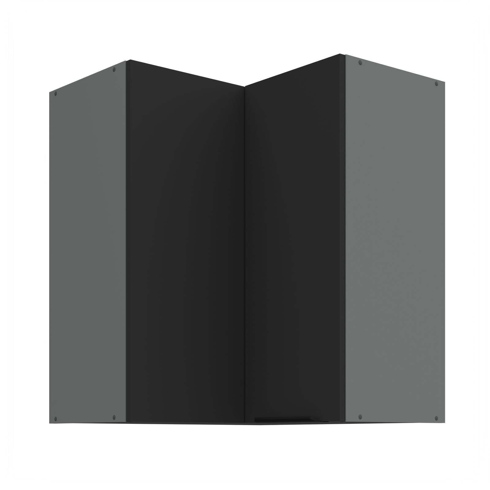 Horní rohová skříňka ARIA ANTRACIT 60x60 GN-72 2F (90°)