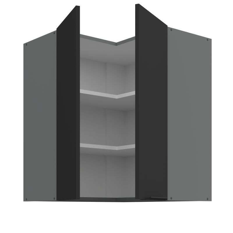 Horní rohová skříňka ARIA ANTRACIT 60x60 GN-72 2F (90°)