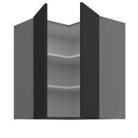 Horní rohová skříňka ARIA ANTRACIT 60x60 GN-72 2F (90°)