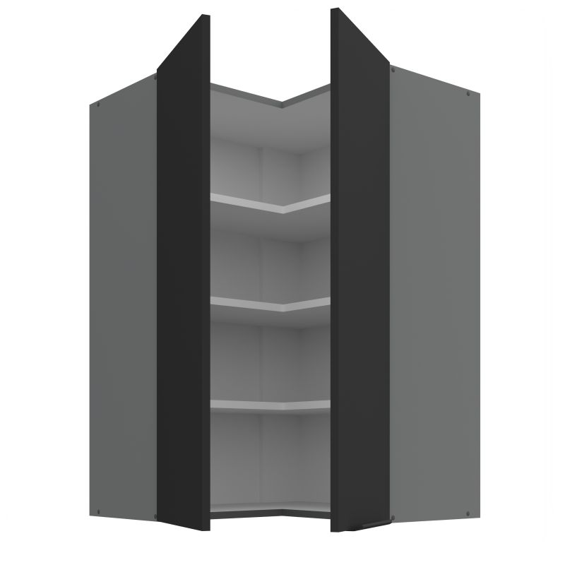 Horní rohová skříňka ARIA ANTRACIT 60x60 GN-90 2F (90°)