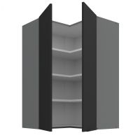 Horní rohová skříňka ARIA ANTRACIT 60x60 GN-90 2F (90°)