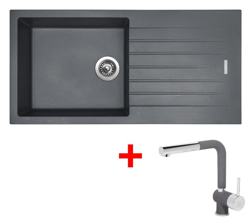 Sinks PERFECTO 1000 Titanium + Mix 3 P GR