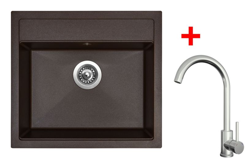 Sinks SOLO 560 Marone + ARCO celonerezová