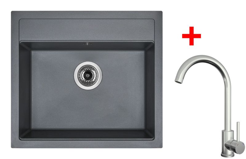 Sinks SOLO 560 Titanium + ARCO celonerezová