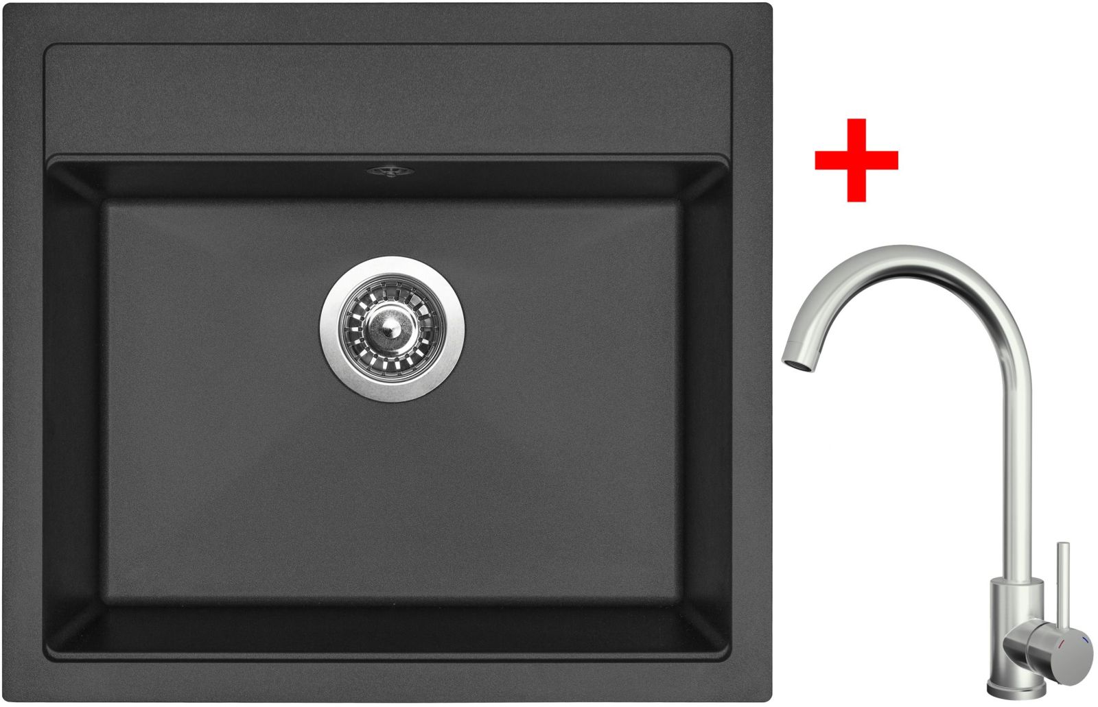 Sinks SOLO 560 Pureblack + ARCO celonerezová