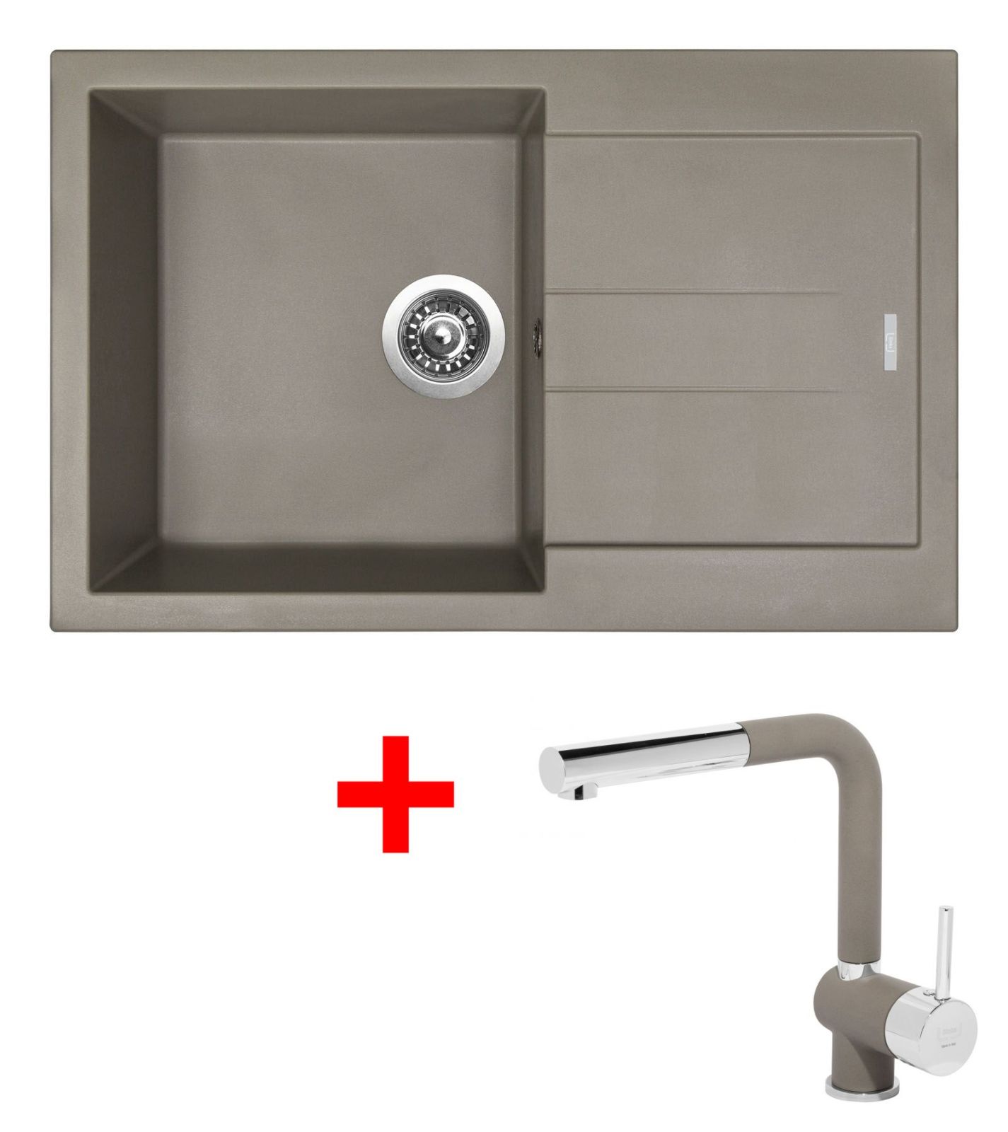 Sinks AMANDA 780 Truffle + Mix 3 P GR