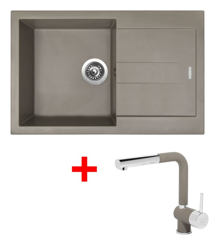Sinks AMANDA 780 Truffle + Mix 3 P GR