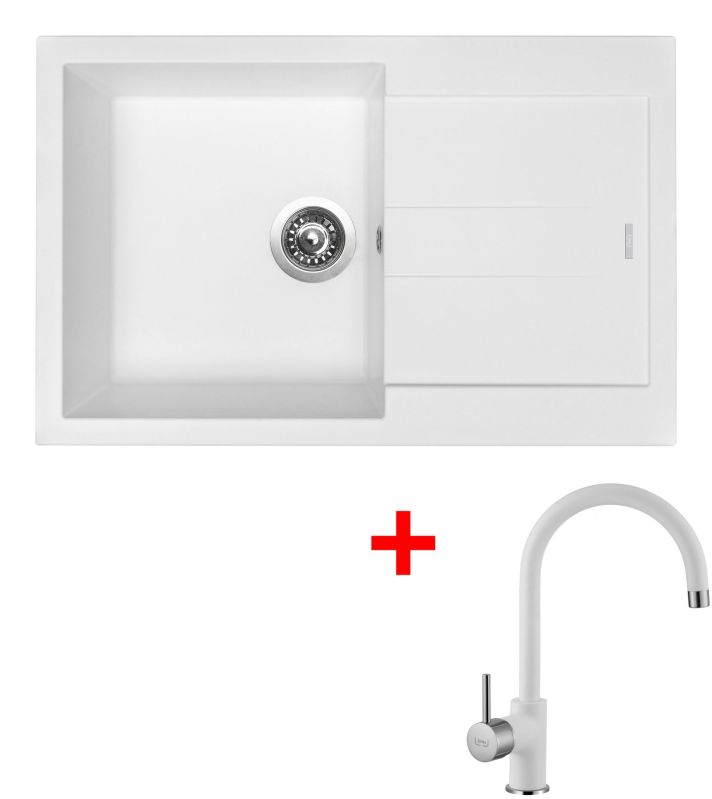 Sinks AMANDA 780 Milk + Vitalia GR