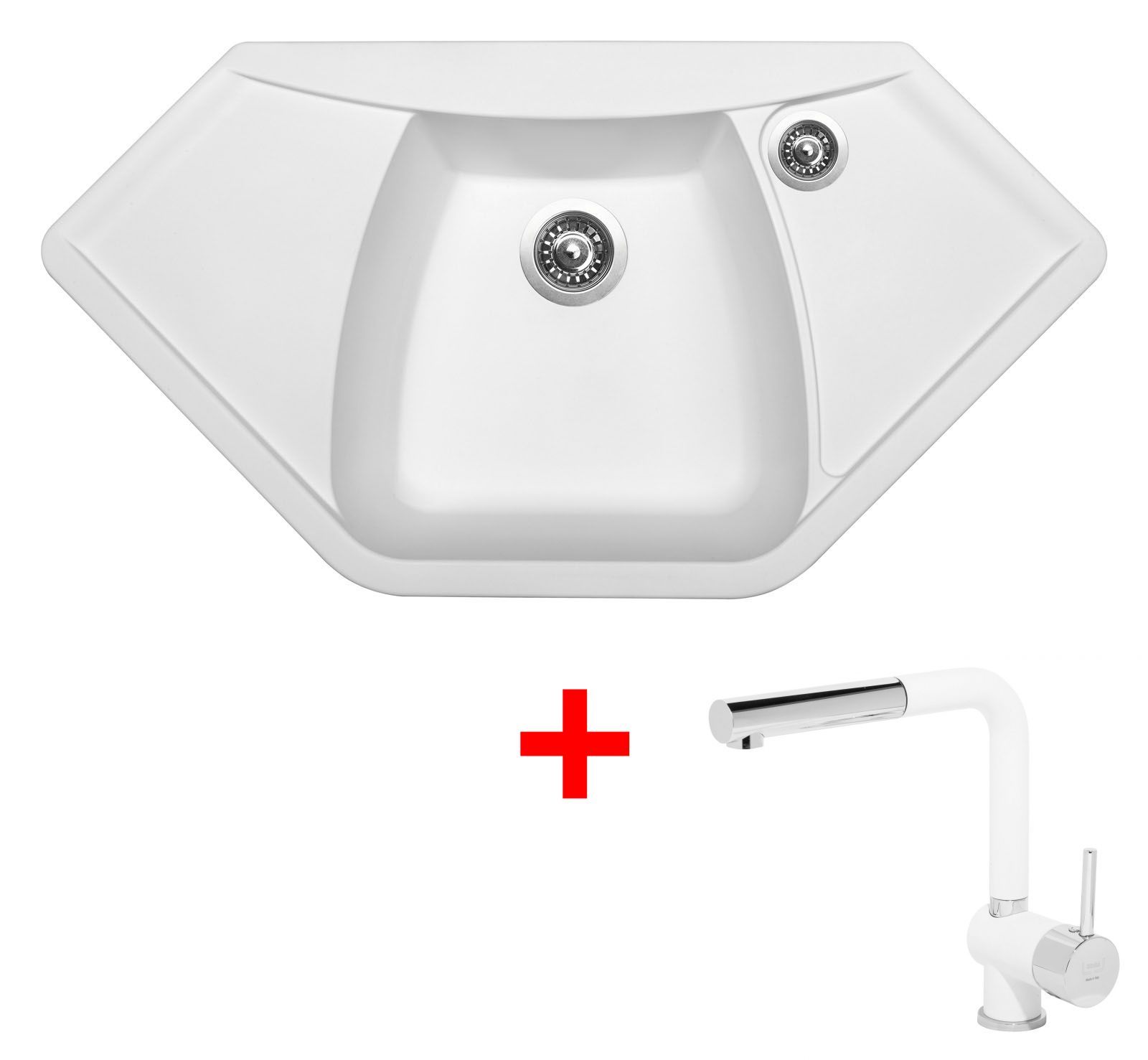 Sinks NAIKY 980 Milk + Mix 3 P GR