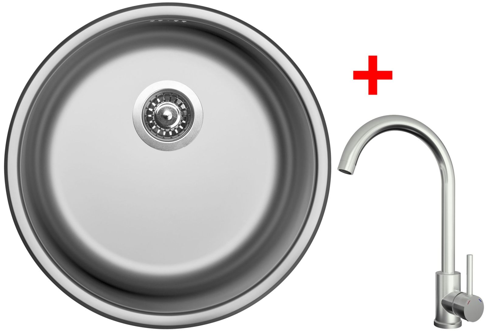 Sinks ROUND 450 + ARCO celonerezová