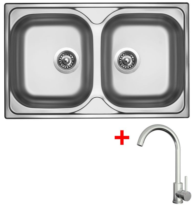 Sinks CLASSIC 800 DUO + ARCO celonerezová