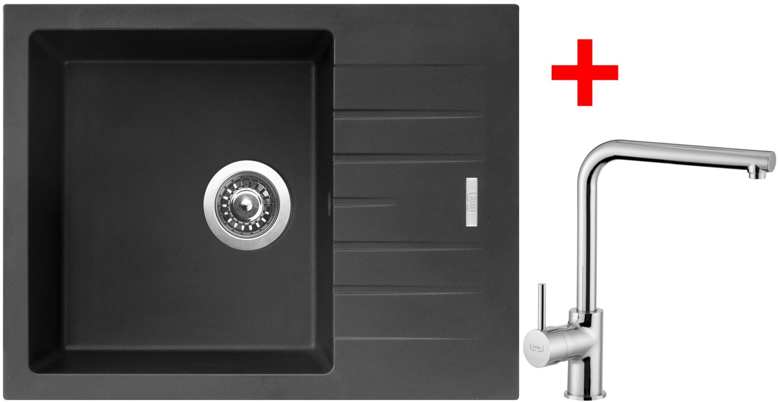 Sinks PERFECTO 650 Pureblack + Elka