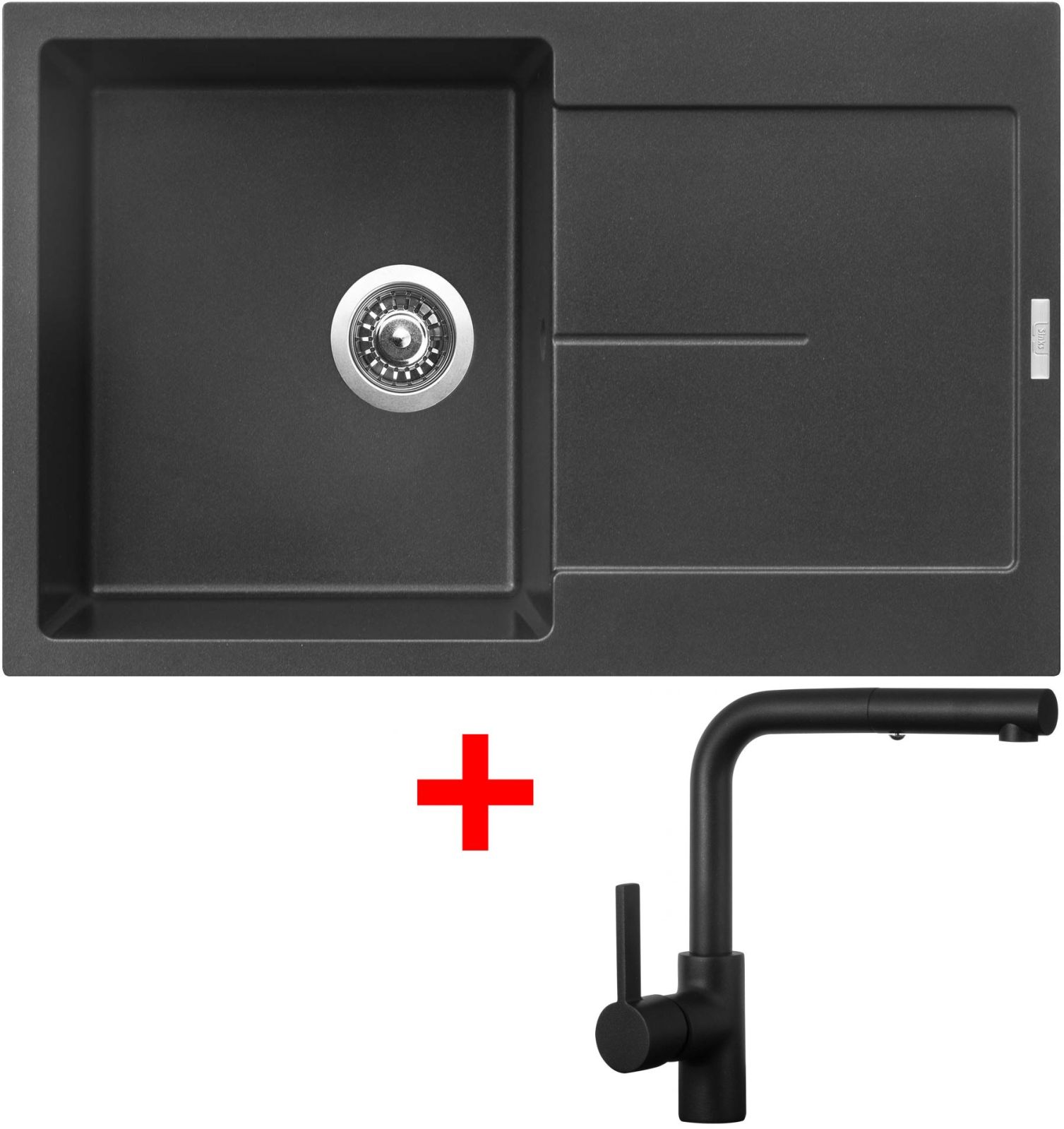 Sinks ULTIMA 790 Metalblack + ENIGMA S Černá matná