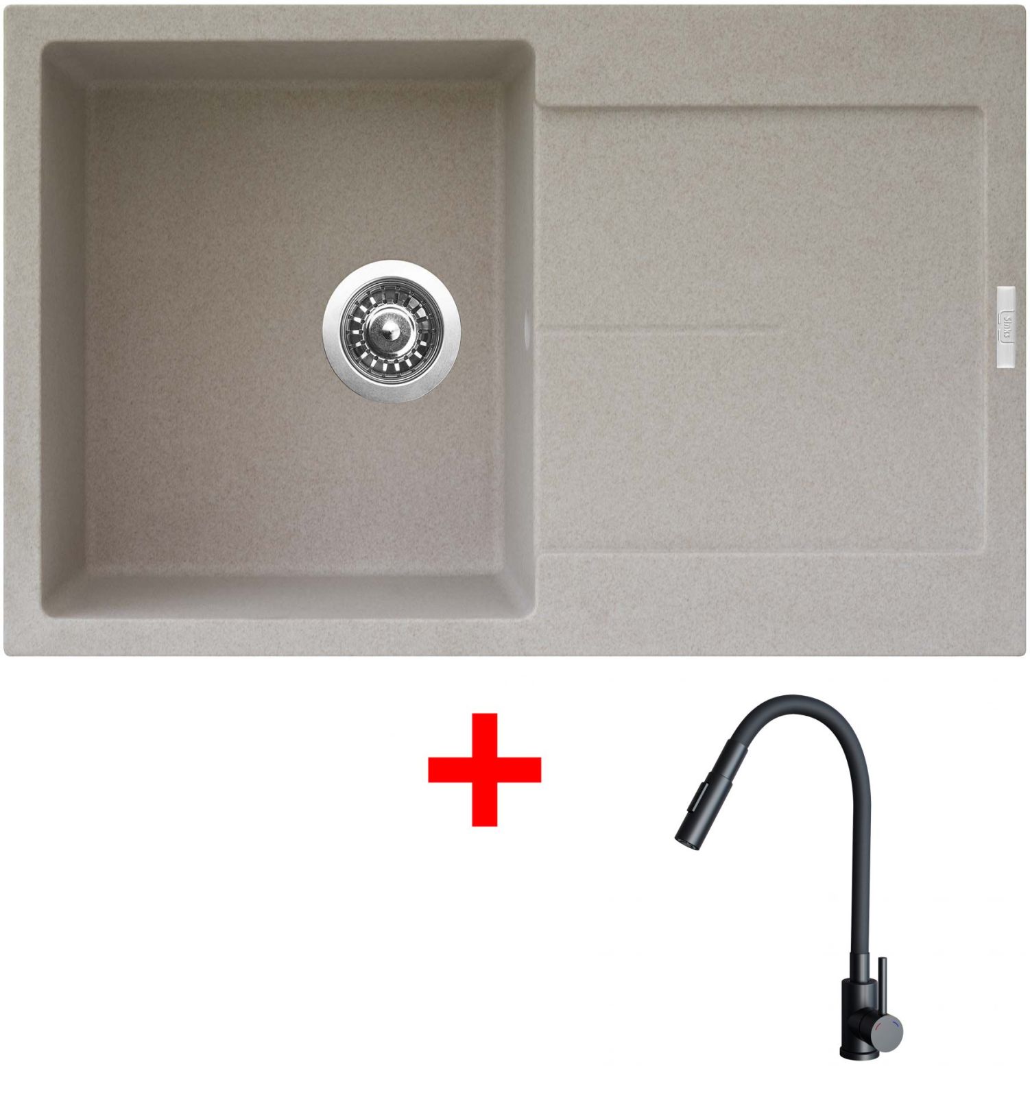 Sinks ULTIMA 790 Avena + ELASTA S černá matná