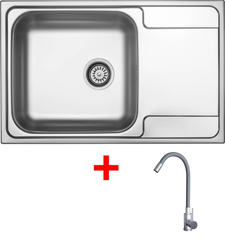 Sinks GRAND 790 + ELASTA nerez/šedá