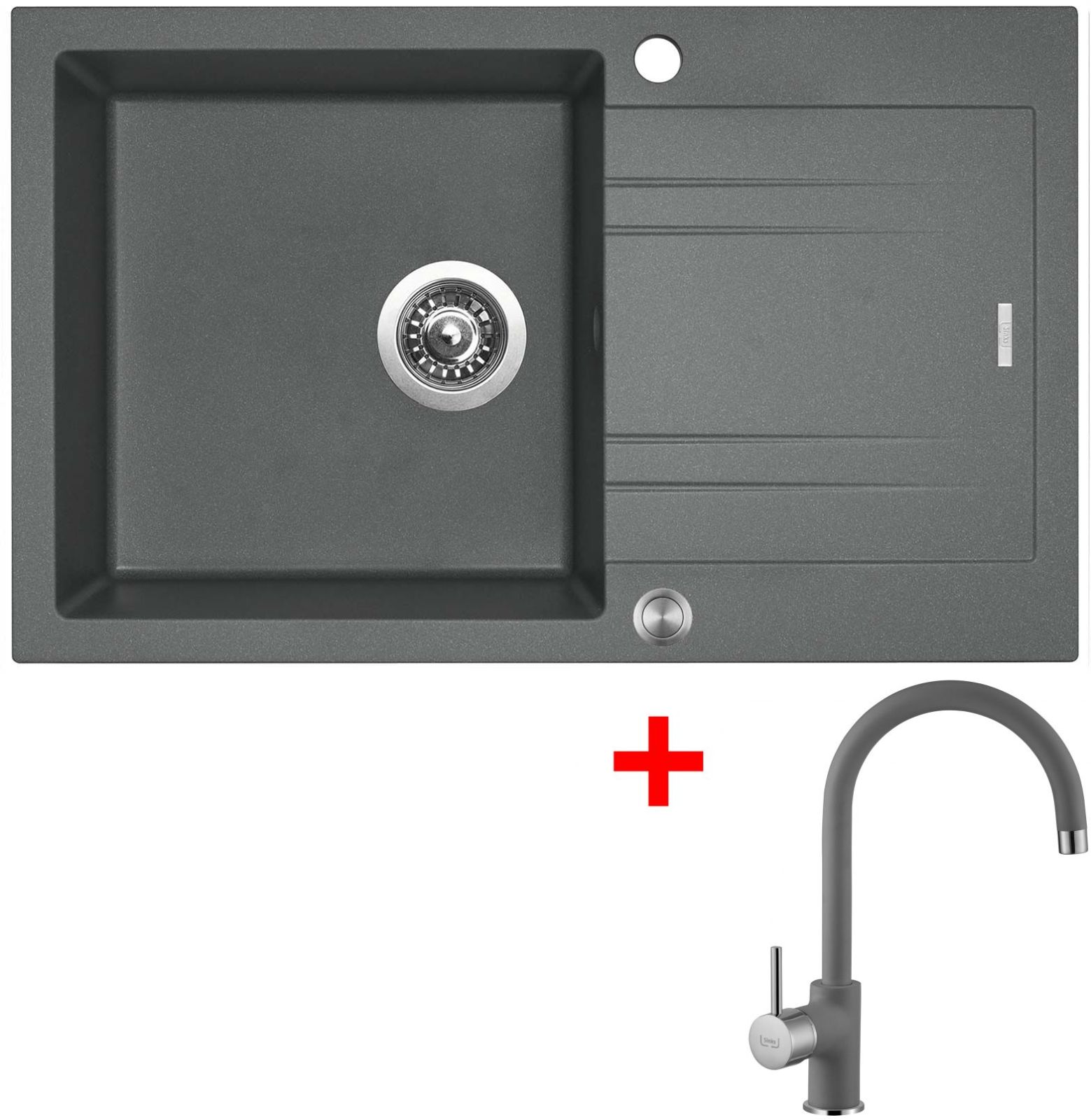 Sinks LINEA 780 XC Titanium + Vitalia GR