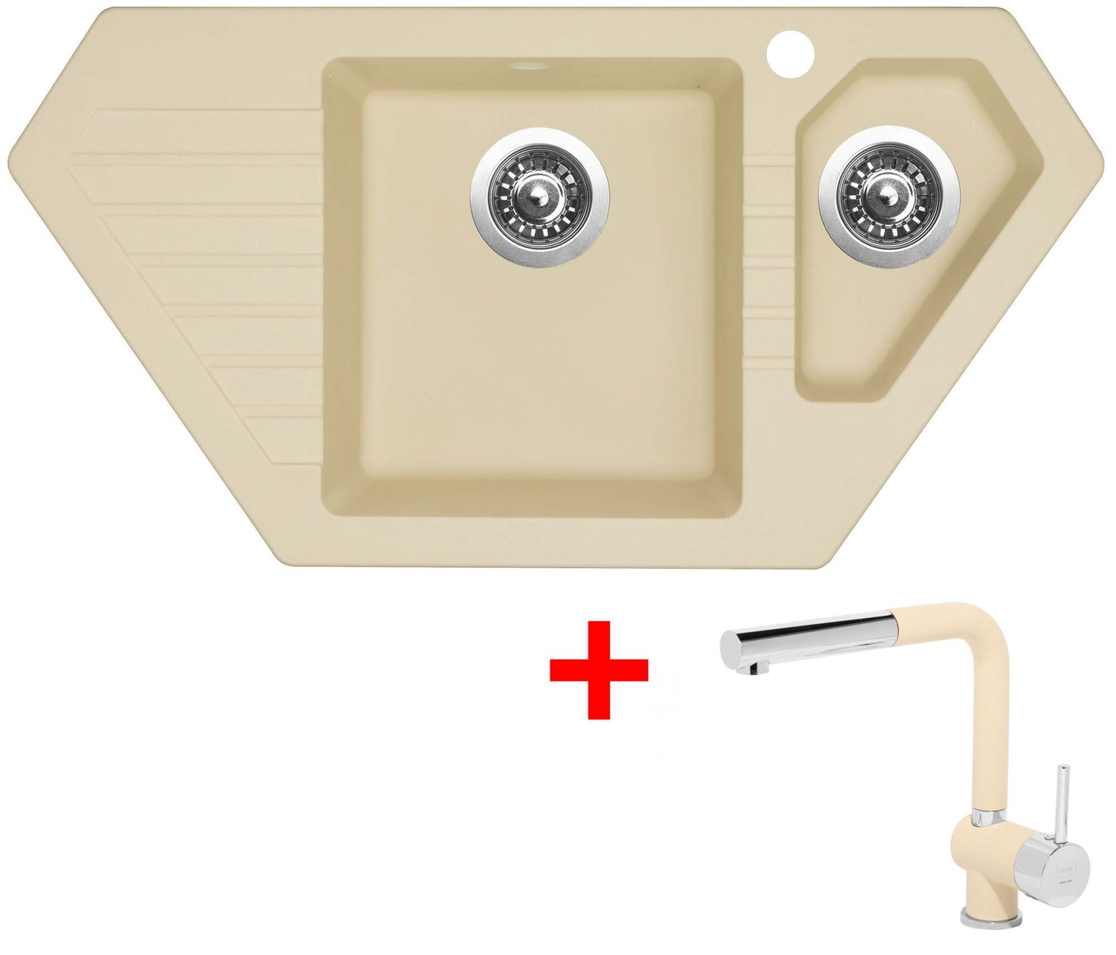 Sinks BRAVO 850.1 Sahara + Mix 3 P GR