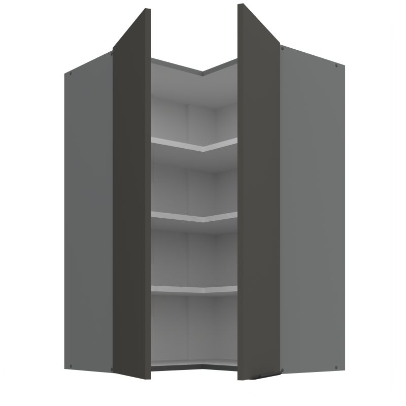Horní rohová skříňka ARIA ANT GRAFIT 60x60 GN-90 2F (90°)