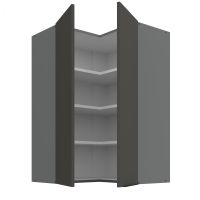 Horní rohová skříňka ARIA ANT GRAFIT 60x60 GN-90 2F (90°)