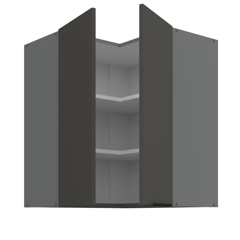 Horní rohová skříňka ARIA ANT GRAFIT 60x60 GN-72 2F (90°)