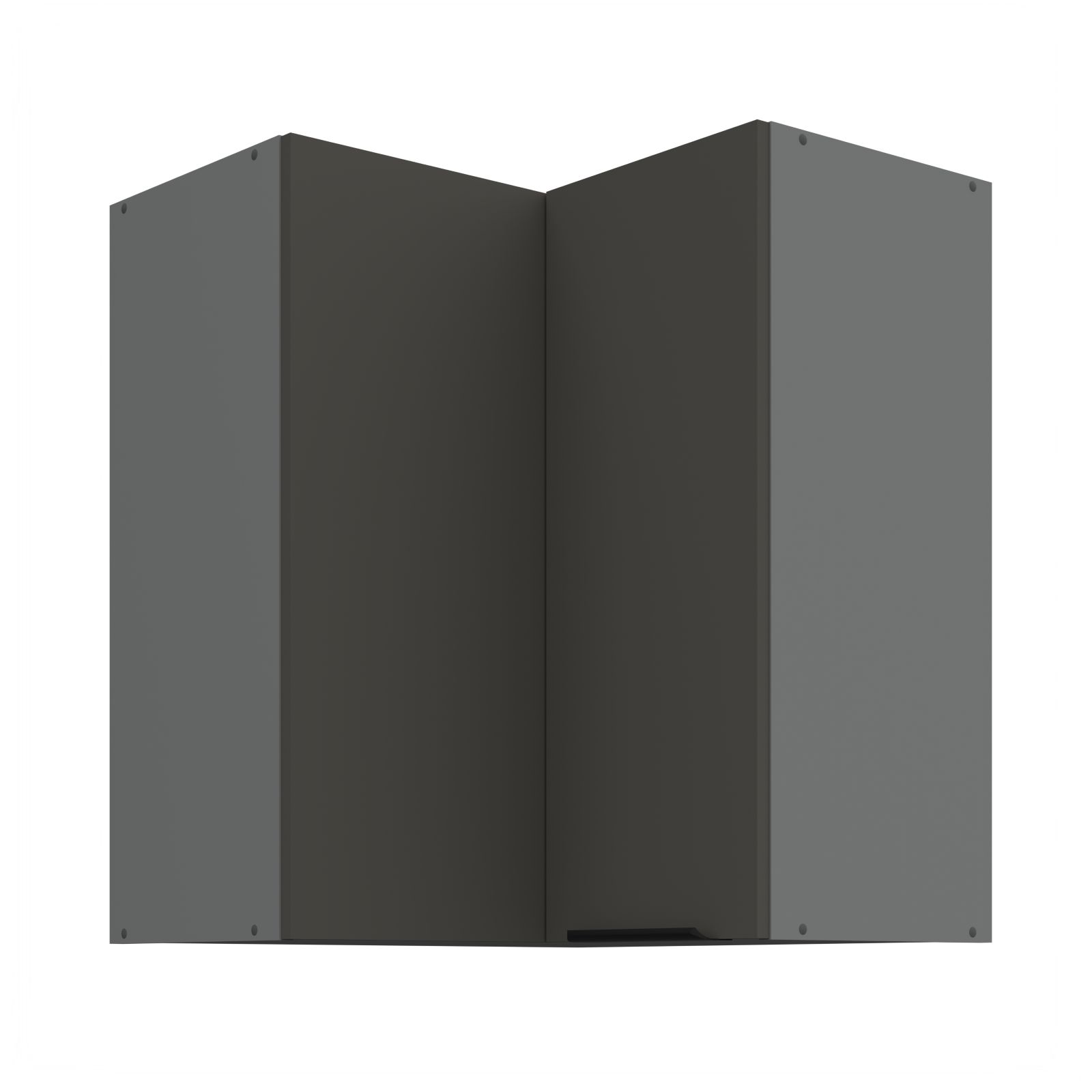 Horní rohová skříňka ARIA ANT GRAFIT 60x60 GN-72 2F (90°)
