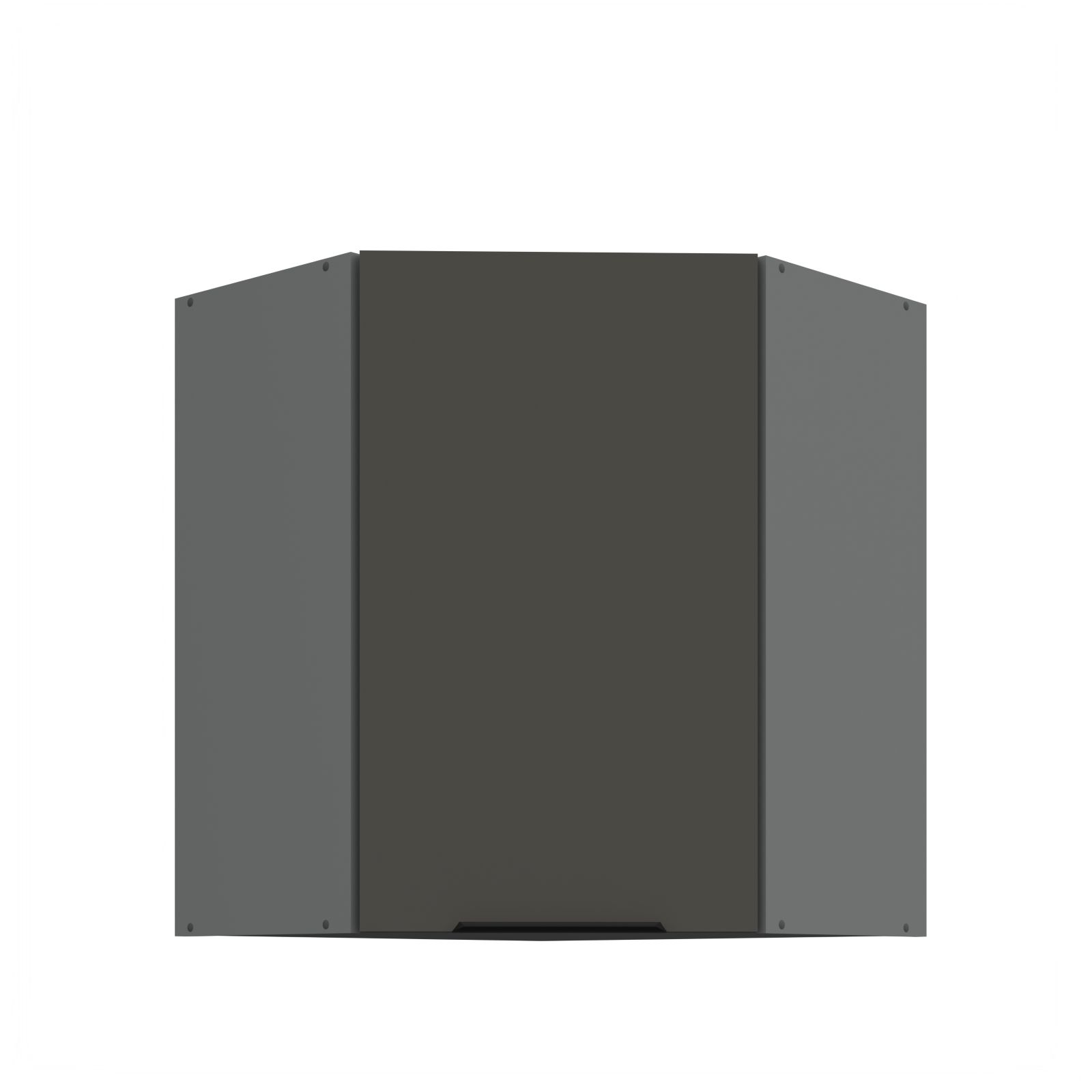 Horní rohová skříňka ARIA ANT GRAFIT 60x60 GN-72 1F (45°)