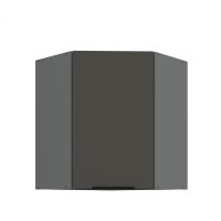 Horní rohová skříňka ARIA ANT GRAFIT 60x60 GN-72 1F (45°)
