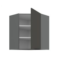 Horní rohová skříňka ARIA ANT GRAFIT 60x60 GN-72 1F (45°)