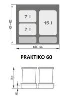 Kuchyňská linka ARIA ANT GRAFIT 1