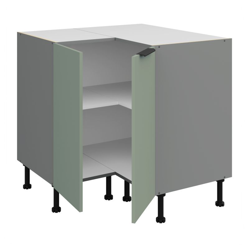 Spodní rohová skříňka ARIA ANT MINT 90x90 DN 2F BB