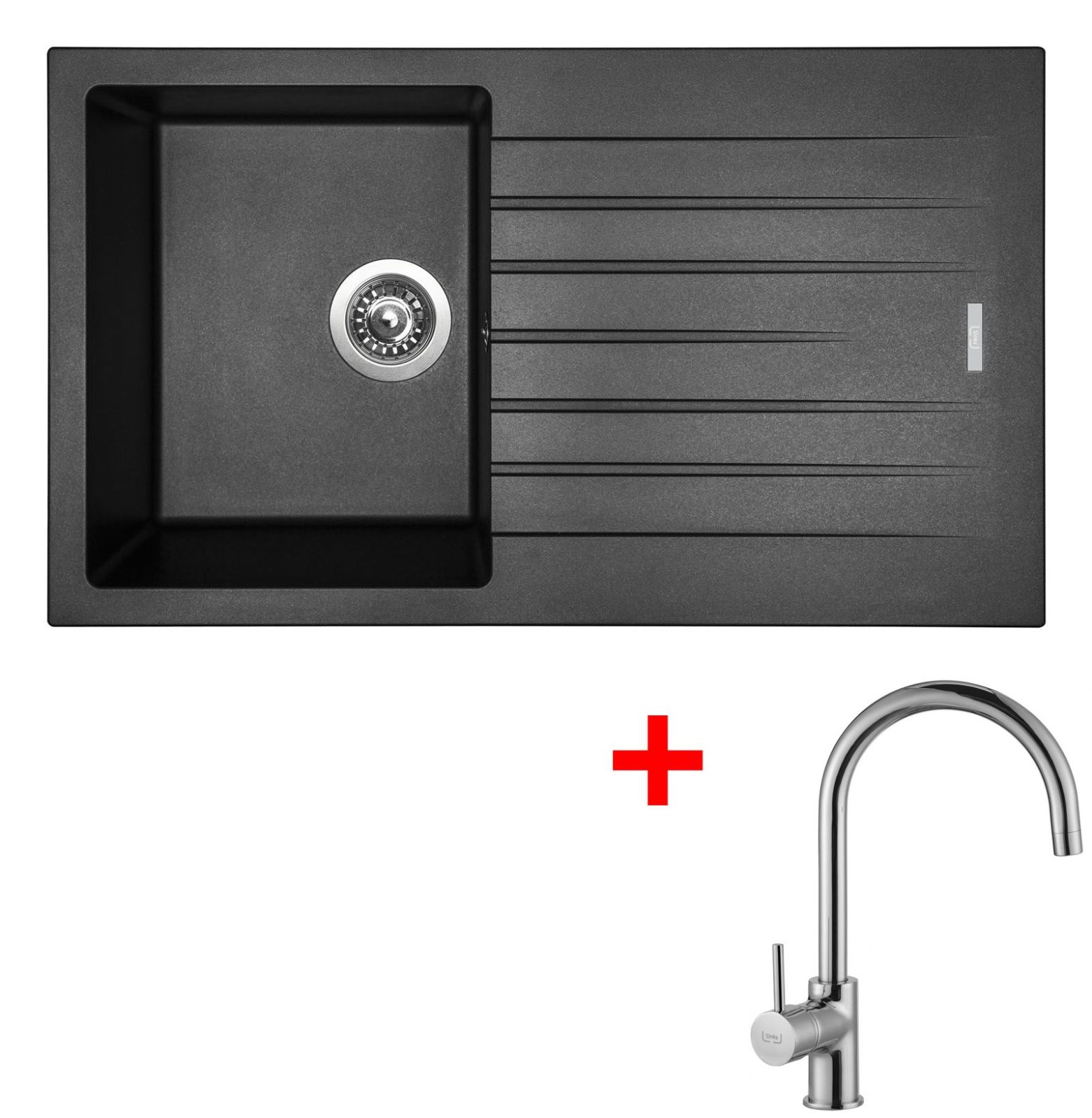 Sinks PERFECTO 860 Metalblack + Vitalia