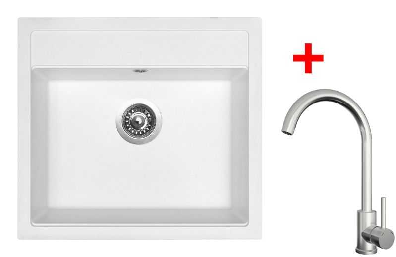 Sinks SOLO 560 Milk + ARCO celonerezová