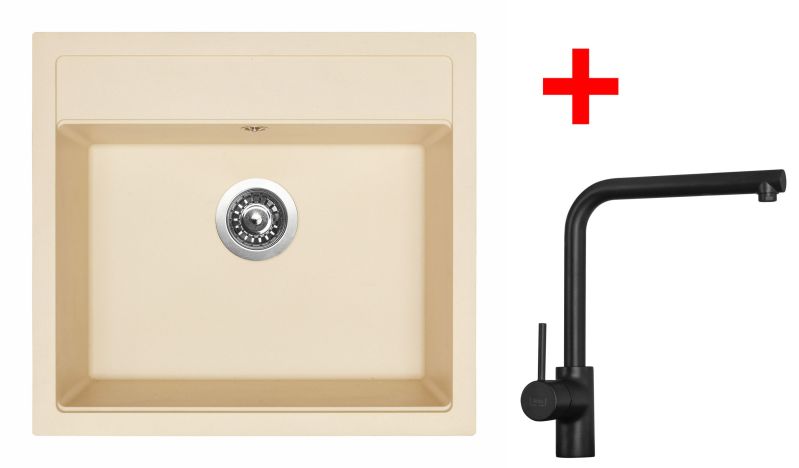 Sinks SOLO 560 Sahara + ELKA Černá matná