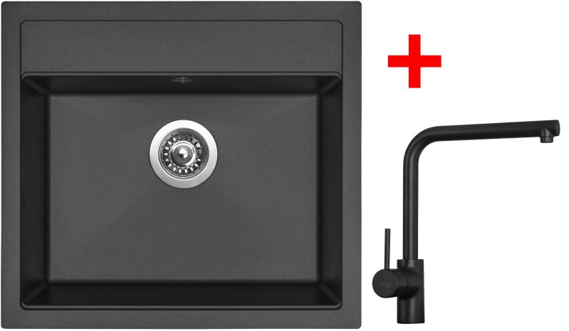 Sinks SOLO 560 Pureblack + ELKA Černá matná