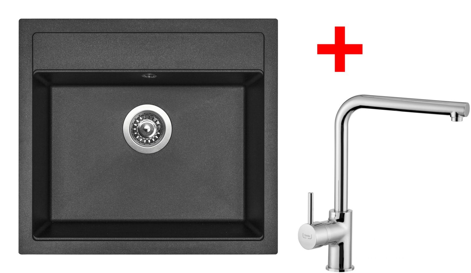 Sinks SOLO 560 Metalblack + ELKA lesklá