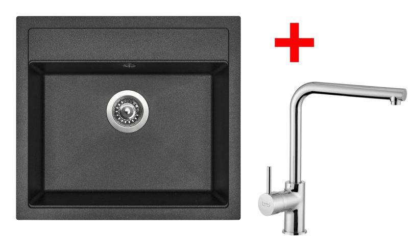 Sinks SOLO 560 Metalblack + ELKA lesklá