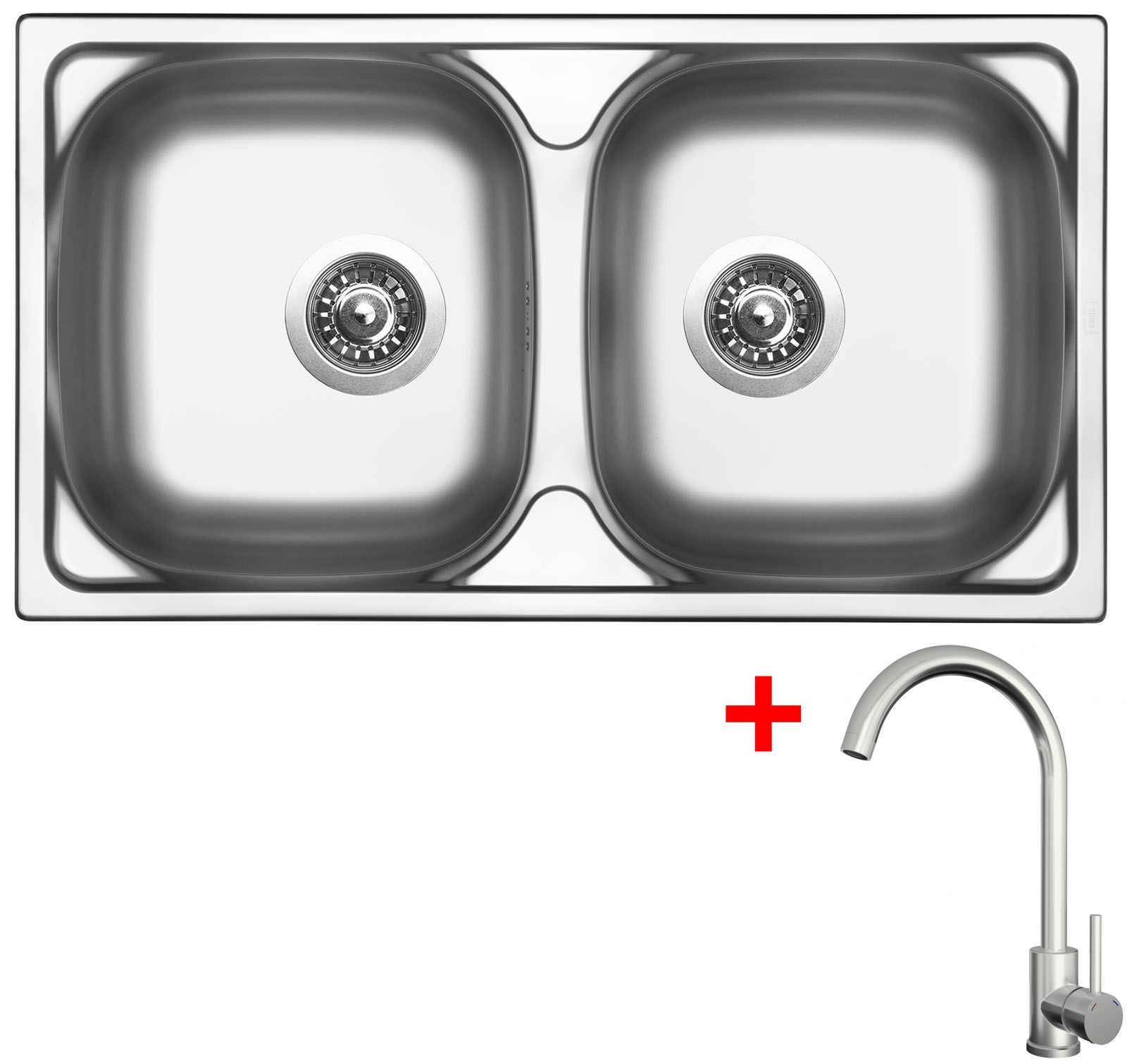 Sinks OKIO 780 DUO + ARCO celonerezová