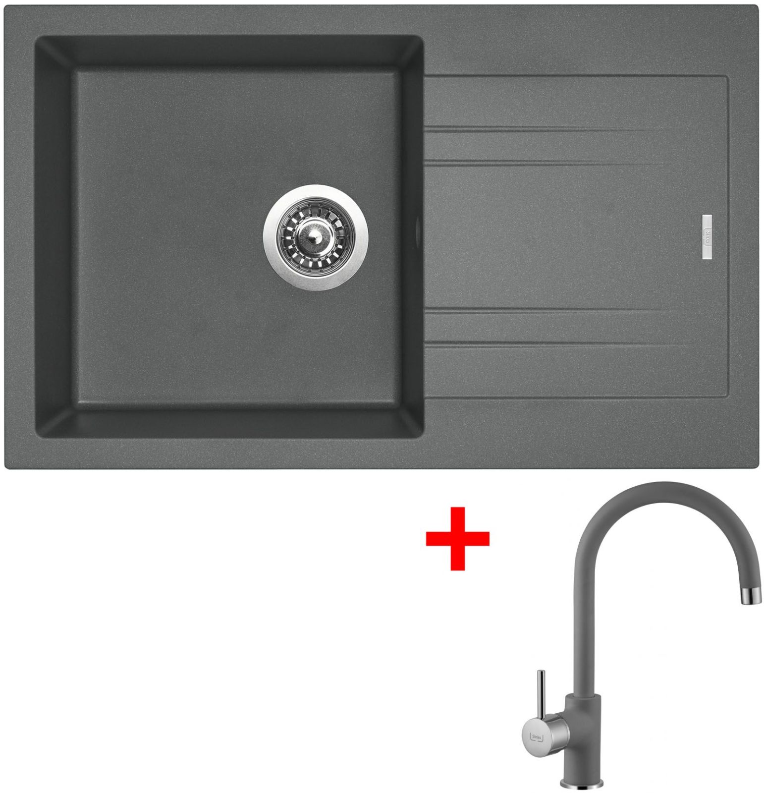 Sinks LINEA 780 Titanium + Vitalia GR