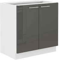 Dřezová skříňka LARA GREY 80 ZL 2F BB