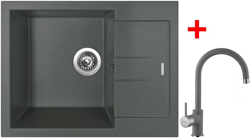 Sinks AMANDA 650 Titanium + Vitalia GR