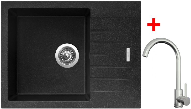 Sinks PERFECTO 650 Granblack + ARCO celonerezová