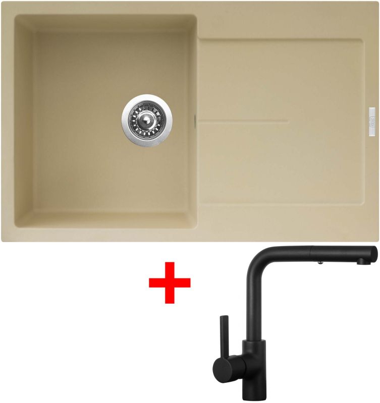 Sinks ULTIMA 790 Sahara + ENIGMA S Černá matná