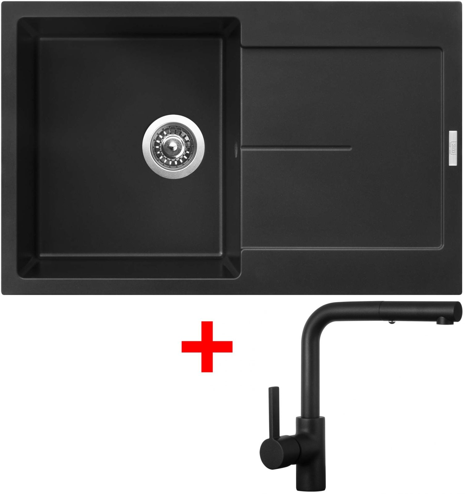 Sinks ULTIMA 790 Pureblack + ENIGMA S Černá matná