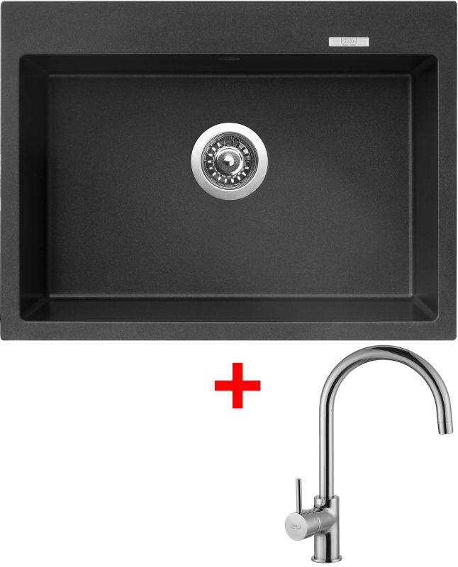Sinks MAXIMO 680 Metalblack + Vitalia